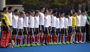 Men's National Team, 2015 Hockey World League Final, Raipur, India. November 28, 2015 vs Great Britain. Photo: Yan Huckendubler.
