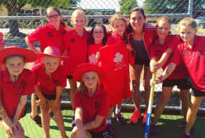Women's National Team. Danielle Hennig. March 31, 2016. Te Mata School in New Zealand before Hawke's Bay Cup.