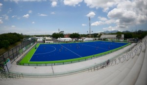 Olympic Hockey Centre, Deodoro, Brazil. Site of 2016 Olympic Games field hockey.