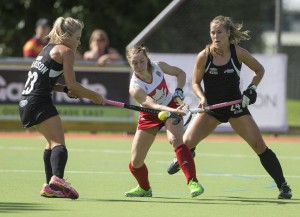 Canada's Hannah Haughn vs New Zealand on March 28, 2018 in New Zealand. Women's National Team. Photo: http://www.photosport.nz/