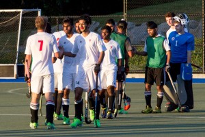 Junior Men's National Team vs Surrey. May 8, 2016. Amardeep Sidhu, Rajan Khalon, Floyd Mascarenhas.