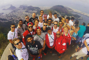 2016 Olympic Games. Men's National Team. Christ the Redeemer Statue. Off day trip. Photo: Mark Pearson. July 30, 2016.