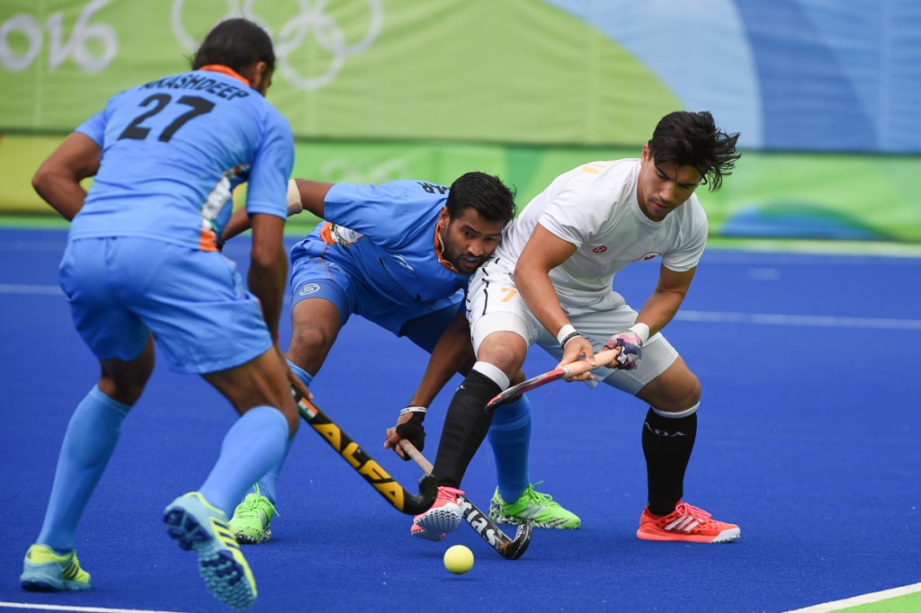 2016 Olympic Games. Men's National Team. Canada vs India 2-2 draw. August 12, 2016. Photo:Yan Huckendubler.
