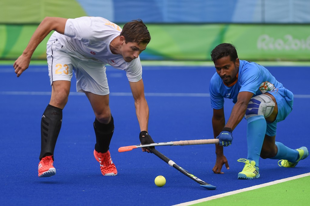 2016 Olympic Games. Men's National Team. Canada vs India 2-2 draw. August 12, 2016. Photo:Yan Huckendubler. Iain Smythe