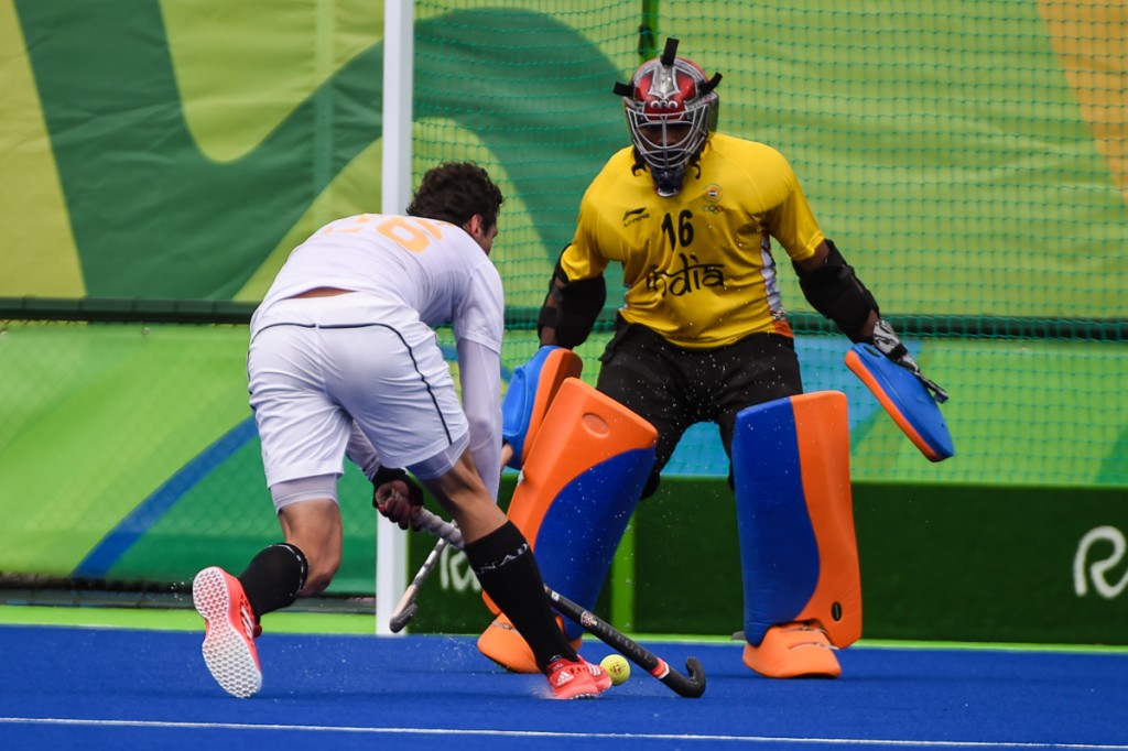 2016 Olympic Games. Men's National Team. Canada vs India 2-2 draw. August 12, 2016. Photo:Yan Huckendubler. Matthew Guest