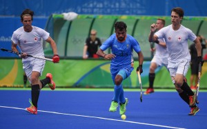 2016 Olympic Games. Men's National Team. Canada vs India 2-2 draw. August 12, 2016. Photo:Yan Huckendubler. Adam Froese, Taylor Curran
