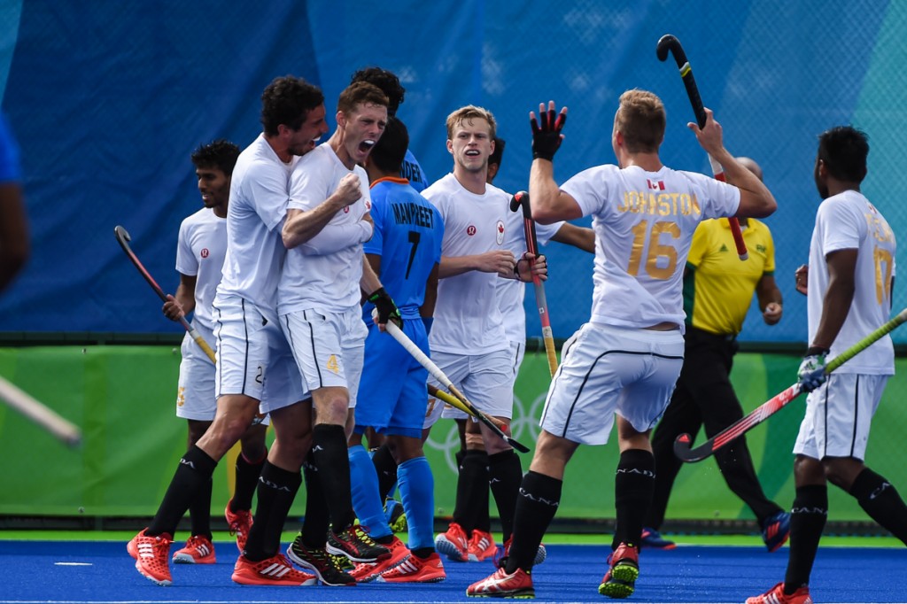 2016 Olympic Games. Men's National Team. Canada vs India 2-2 draw. August 12, 2016. Photo:Yan Huckendubler. Scott Tupper