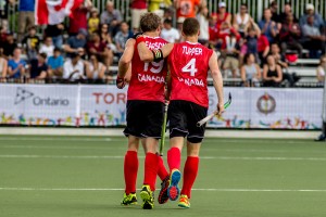 Men's National Team. Mark Pearson (left), Scott Tupper (right). 2015 Pan American Games in Toronto.