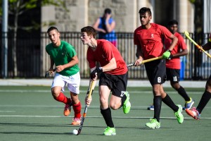 Under-21 Junior Men's National Team. May 2016. Junior Pan American Championship in Toronto. Vs Mexico. Loss. Jamie Wallace (left with ball) Rajan Kahlon (right)