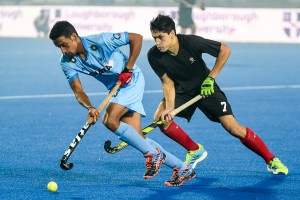 2016 Junior World Cup (Men). December 8, 2016. Rohan Chopra (right). 4-0 loss. By Yan Huckedubler