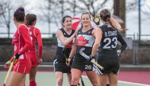 Women's National Team, Canada vs Chile, March 22, 2017 - 3-1 win. West Vancouver, BC. Pre-WL2 Test Series. By Blair Shier - Brienne Stairs