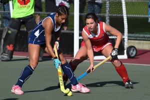 2017 Women's World League Round 2 West vancouver. April 3, 2017. Canada Women's National Team vs Chile. 1-0. Karli Johansen. By Yan Huckendubler