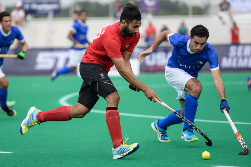 Game 2 of the 2017 Pan American Cup. Canada takes 2-0 over Brazil. (Yan Huckendubler/PAHF)